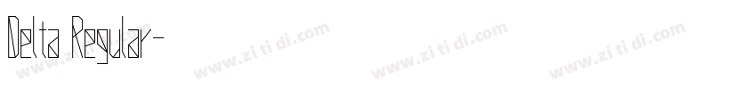 Delta Regular字体转换